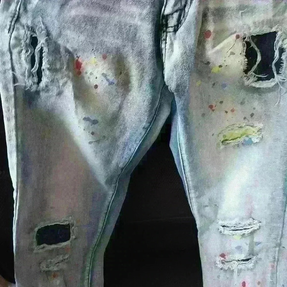 Parish Nation boys paint splatter jeans size 12 - Picture 8 of 8